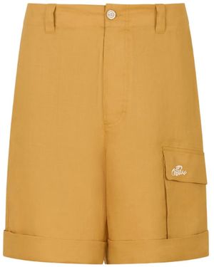 Marni Pantalones cortos con detalle bordado - Amarillo