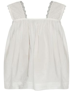 Posse Harriet Broderie-Anglaise Blouse - White