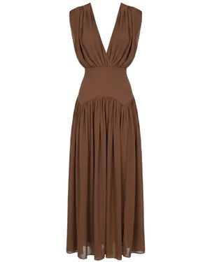 Nicholas Giana Open-Panel Maxi Dress - Brown