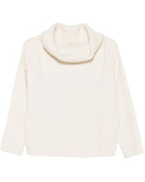 Loulou de Saison Sibyl Cowl-Neck Jumper - White