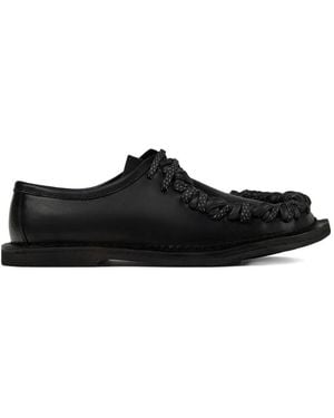 CAMPERLAB Eki Braided Leather Loafers - Black