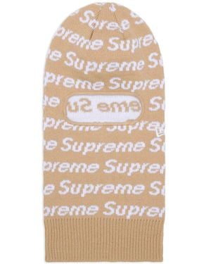 Supreme New Era Repeat Balaclava "Fw 23" - Natural