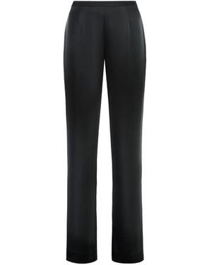 St. John Hose aus Satin - Schwarz