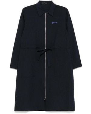 SPORT b. by agnès b. Seersucker Shirt Dress - Blue