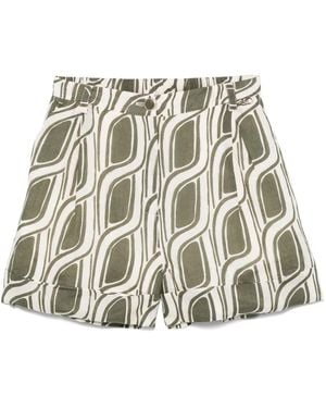 ショートパンツ LIU JO PRINTED SATIN SHORTS Liu Jo Printed Shorts in Pink | Lyst