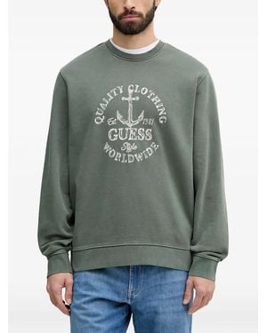 Guess Embroidered Sweatshirt - Gray