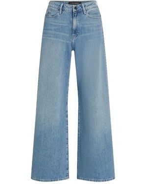 KARL LAGERFELD Studded-Signature Jeans - Blue