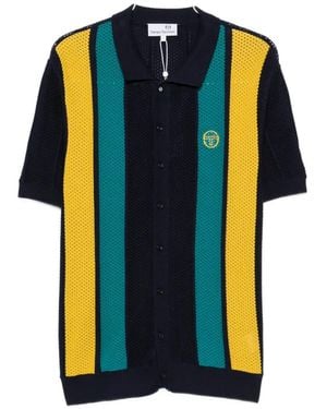 Sergio Tacchini Stripe-Pattern Shirt - Blue