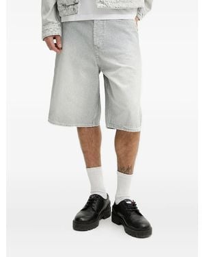 HUGO Bermudas con motivo a rayas - Gris