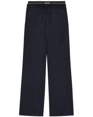 MSGM Drawstring Track Trousers - Blue