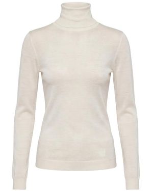 Nicholas Roll-Neck Jumper - White