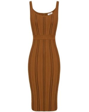 Elisabetta Franchi Origami Dress - Brown