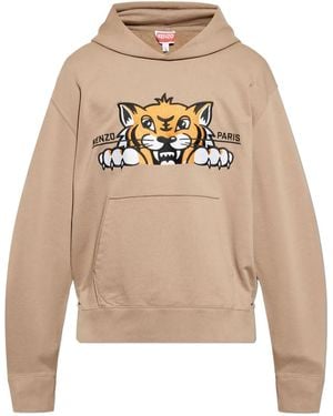 KENZO Happy Tiger Hoodie - Natural