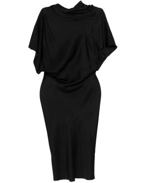 Rick Owens Draped Dress - Black