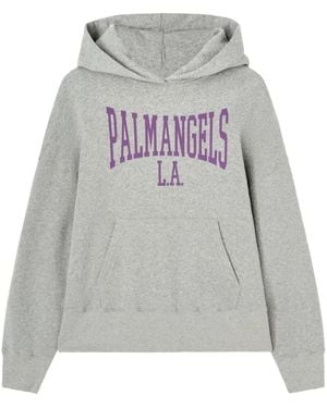 Palm Angels College' Cotton Sweatshirt - Grau