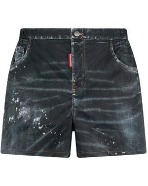 DSquared² Logo-Detail Swim Shorts - Grey