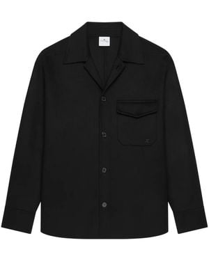 Courreges T-Shirt Con Taschino - Nero