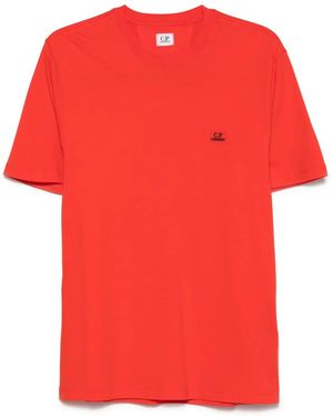 C.P. Company Cotton T-Shirt With Logo - Red
