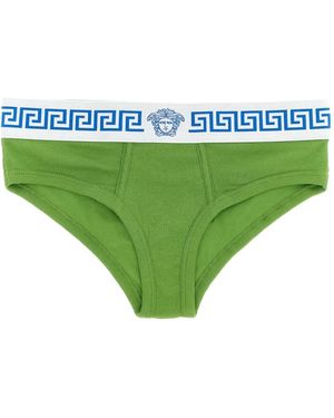 Versace Culotte Medusa À Design Nervuré - Green