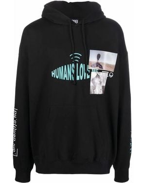 DIESEL Hoodie Humans Love Me - Noir
