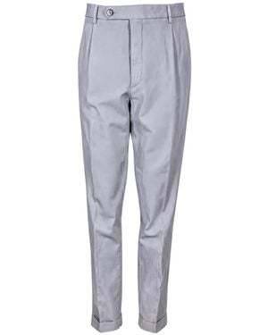 GTA Belt-Loop Pleated Trousers - Grey