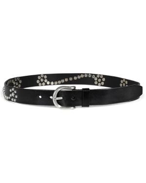 Our Legacy Star Studded Belt - White