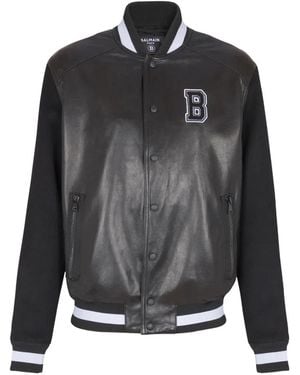 Balmain Bomber Jackets - Black