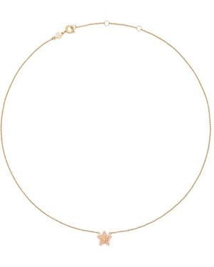Tory Burch Forget Me Not Star Pendant Necklace - White