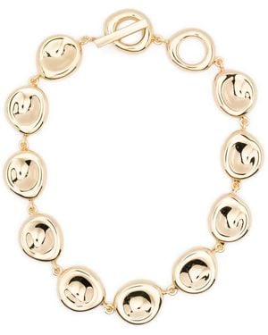 JOSEPH Bean Gilded Disc Necklace - Metallic