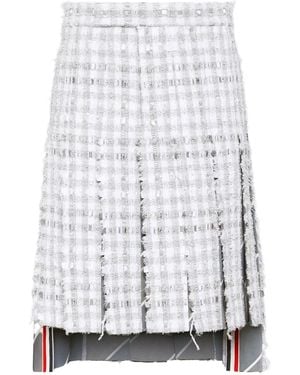 Thom Browne プリーツ スカート - ホワイト
