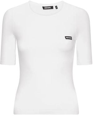 ROTATE BIRGER CHRISTENSEN Short-Sleeve Logo T-Shirt - White
