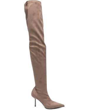 Le Silla 80Mm Pointed-Toe Boots - White