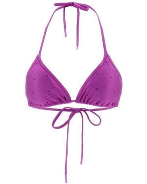 Goldbergh Top De Bikini Velora Con Detalle De Cristales - Rosa