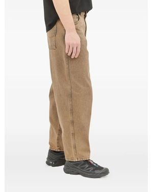 Dime Logo-Embroidered Jeans - Natural