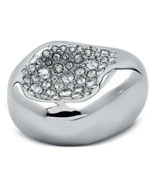 Alexis Solanales Crystal Pebble Ring - Grey