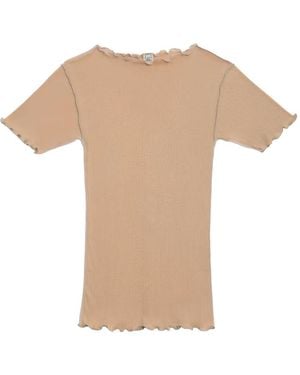 Baserange Vein Lettuce-Trim T-Shirt - Natural