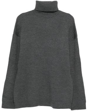 Entire studios Gerippter Pullover Mit Rollkragen - Grau