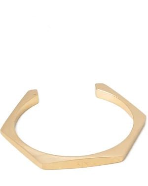 ARMANI EXCHANGE Geometric-Shaped Cuff Bracelet - Natural