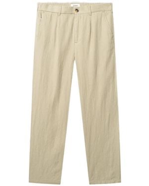 Gabba Pleated Elasticated-Waistband Trousers - Natural