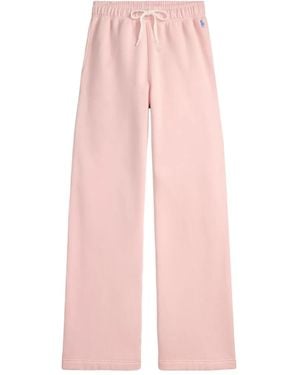 Polo Ralph Lauren Drawstring Embroidered Trousers - Pink