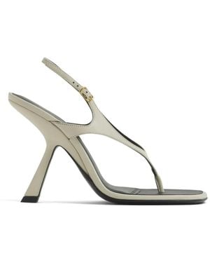 Mugler Sandalias Con Puntera Cuadrada - Blanco