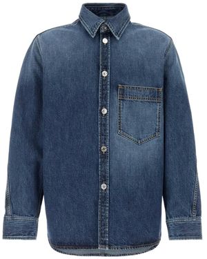 Givenchy Chest-Pocket Denim Shirt - Blue