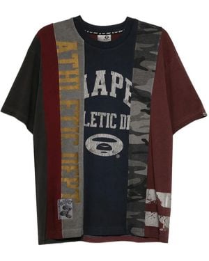 Aape By A Bathing Ape Logo-Print T-Shirt - Black