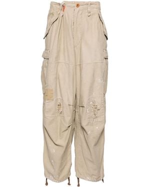 Kolor Stitch-Detail Cargo Pants - Natural