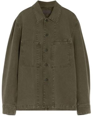 Lemaire Patch-Pocket Denim Overshirt - Green