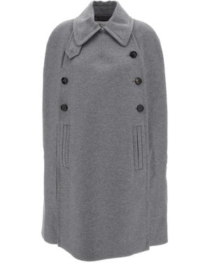 7 For All Mankind Cape À Boutonnière Croisée - Grey