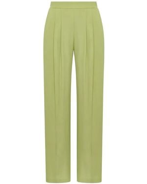 Maliparmi Pleated Crêpe Pants - Green