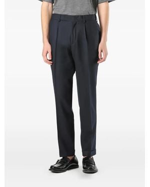 Cellar Door Pleated-Front Trousers - Black