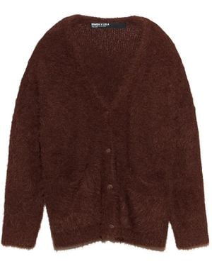 Bimba Y Lola Long Fur Cardigan - Brown