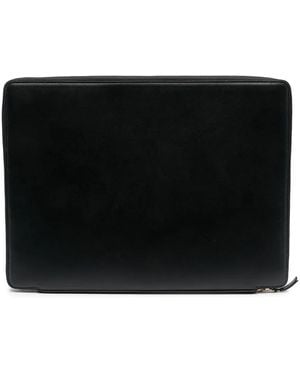 Comme des Garçons Leather Zipped Briefcase - Black